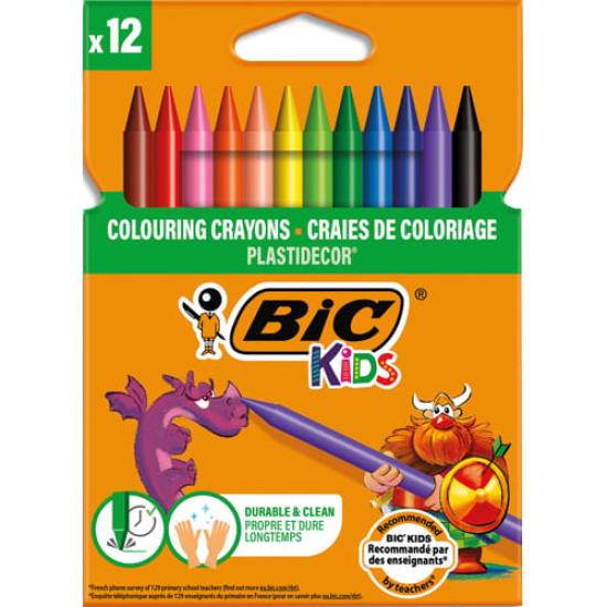 12 RENK MUM BOYA -PLASTIDECOR-BİC